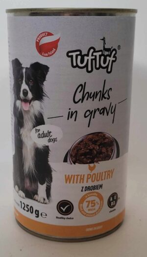 Bult Tuf Tuf kawałki mięsne z drobiem mokra karma dla psa puszka 1250g