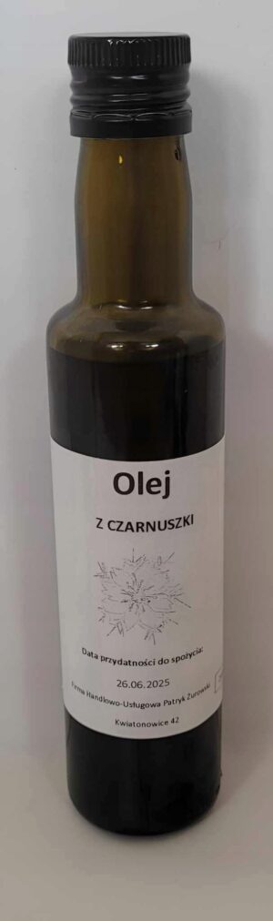 Olej z czarnuszki – tłoczony na zimno 250 ml